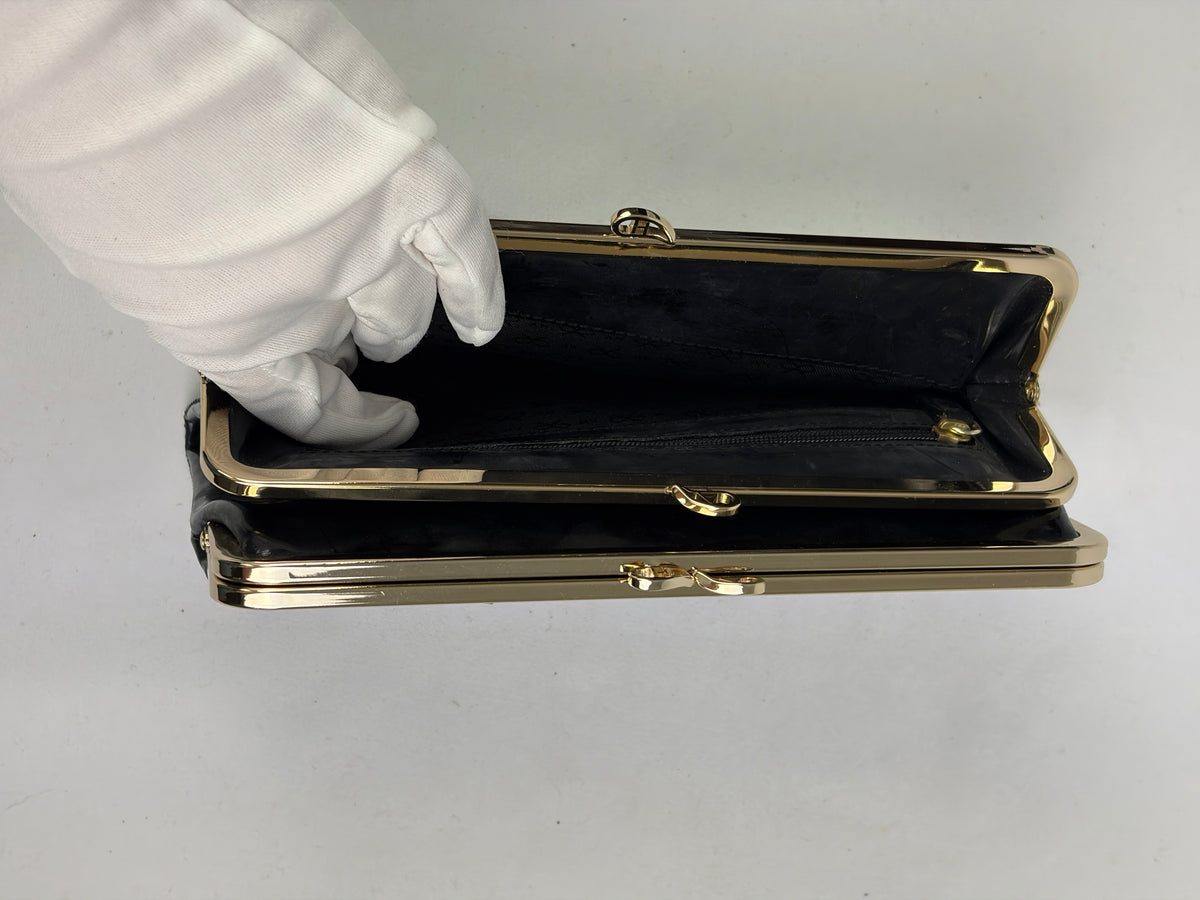 Anya Hindmarch Black Patent Leather Clutch (with box)