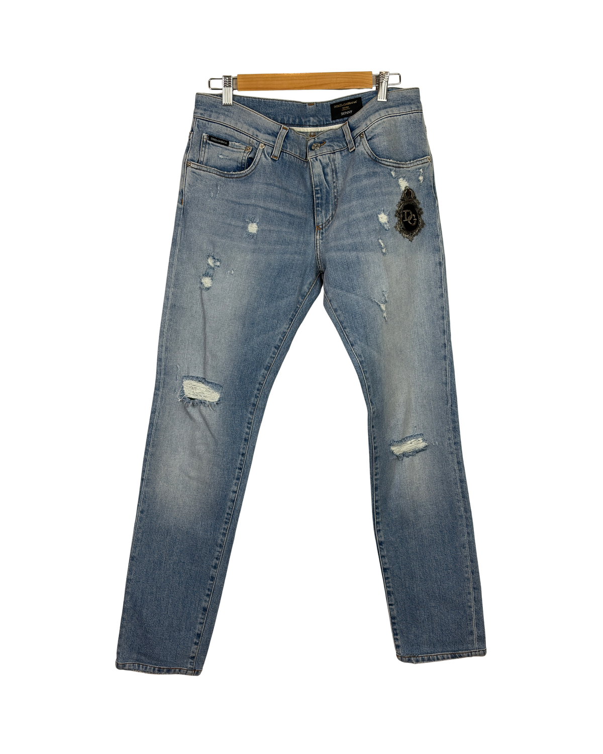 MENSWEAR - Dolce & Gabbana Skinny Fit Distressed Jeans - 50 IT