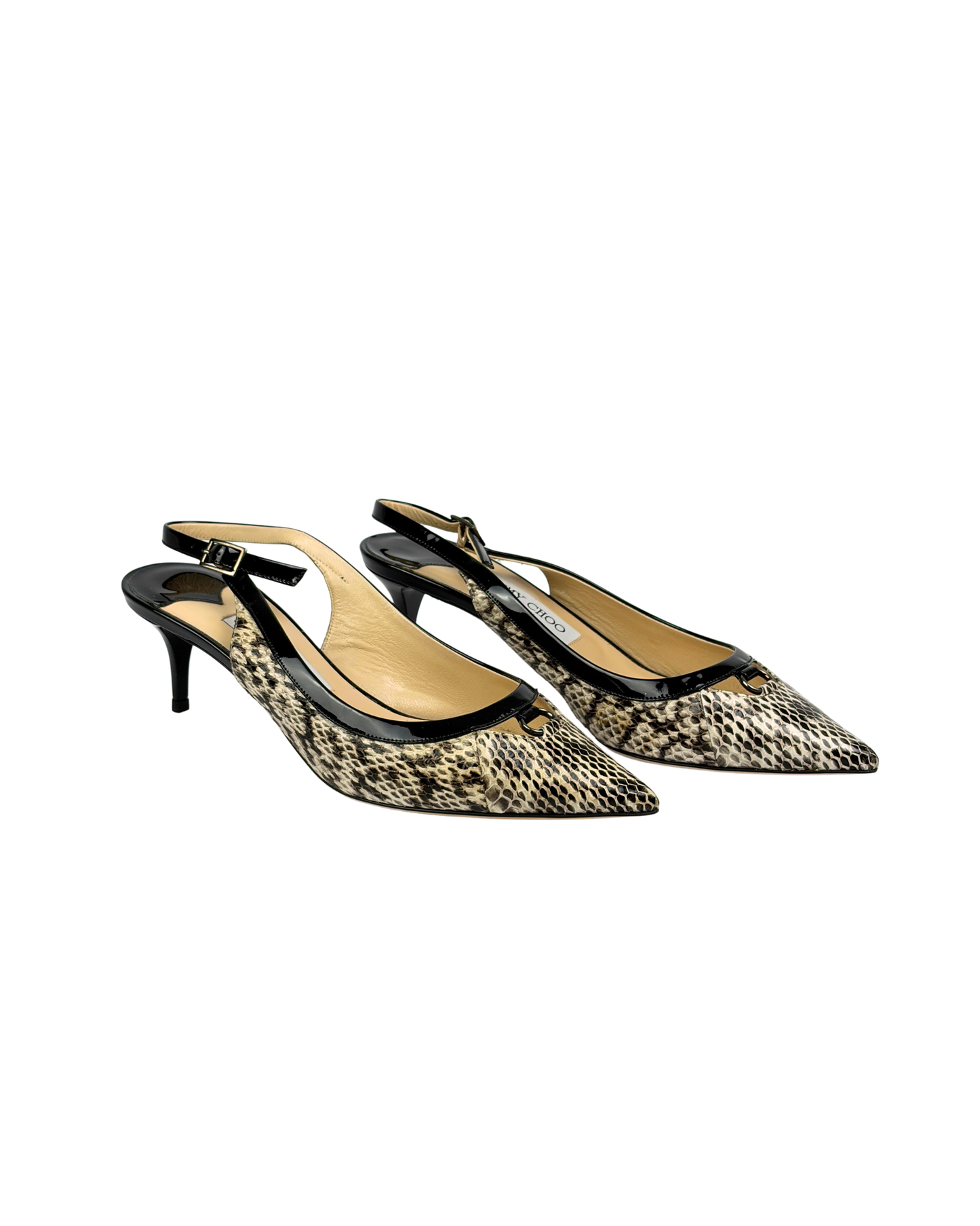 Jimmy Choo Python Print Pointed‑Toe Pumps - 5.5 UK