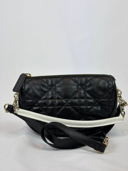 Dior Black Cannage Lambskin Small Dior Vibe Hobo Bag