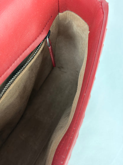 Bottega Veneta Intrecciato Crossbody Bag Burgundy Leather