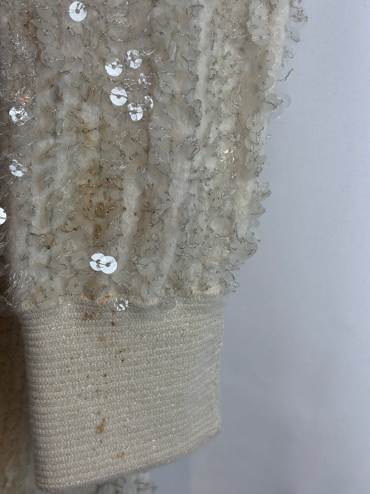 Chanel Angora & Silk Sequin Embellished Jumper - 10 UK