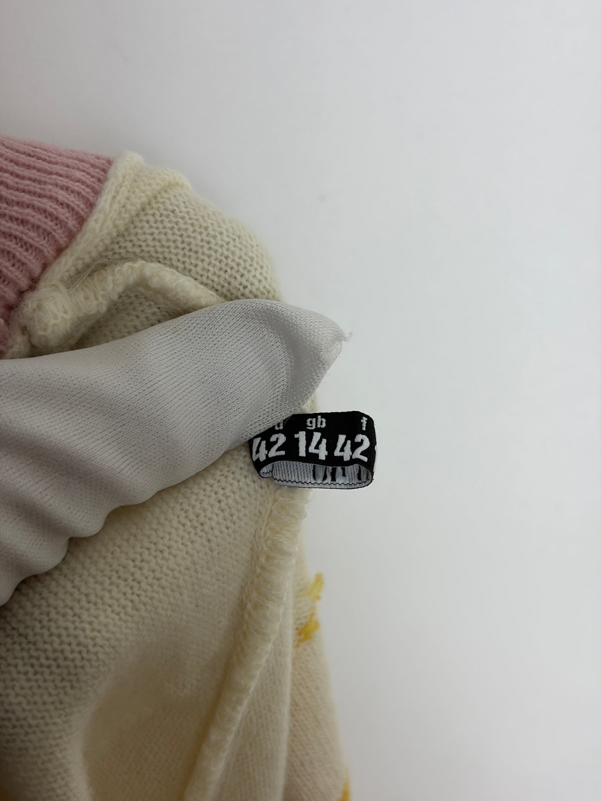 Love Moschino Cream Wool Jumper Dress - 14 UK