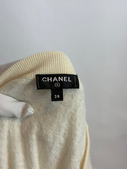 Chanel Angora & Silk Sequin Embellished Jumper - 10 UK