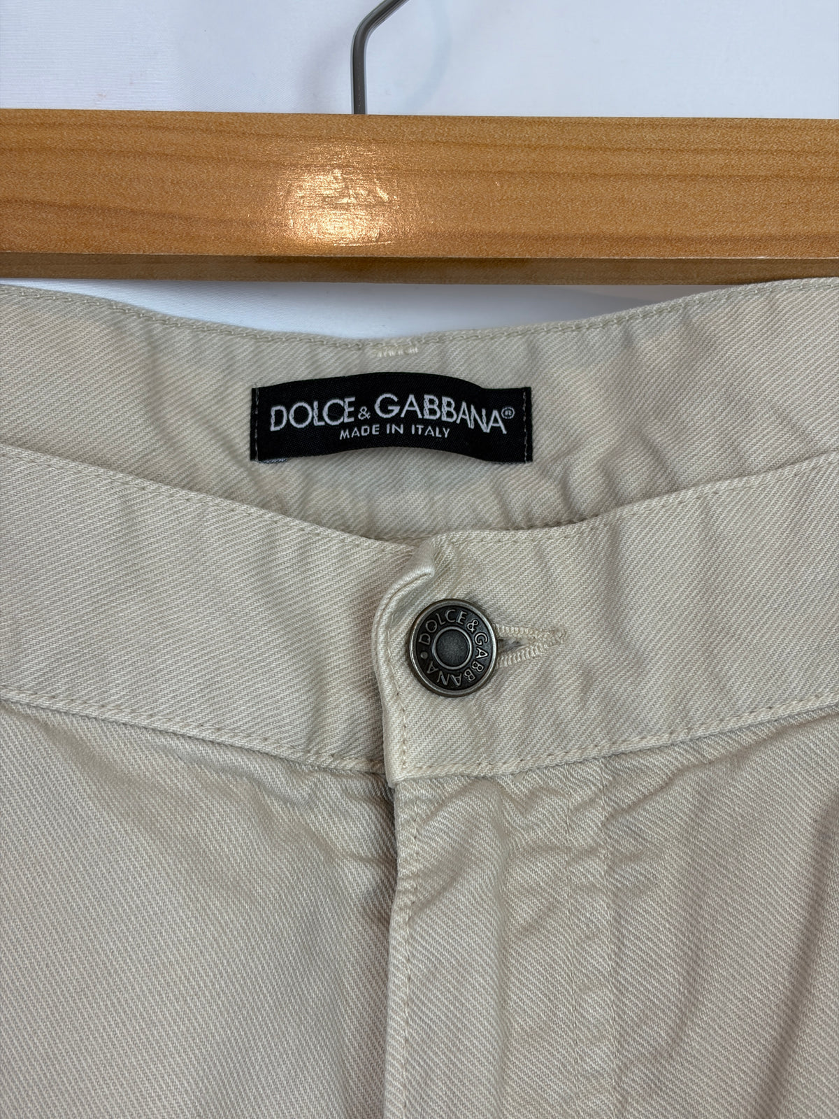 MENSWEAR - Dolce & Gabbana Beige Cotton Trousers - 50 IT