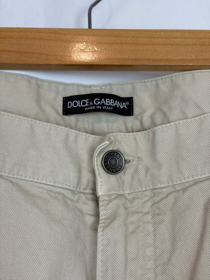 MENSWEAR - Dolce & Gabbana Beige Cotton Trousers - 50 IT