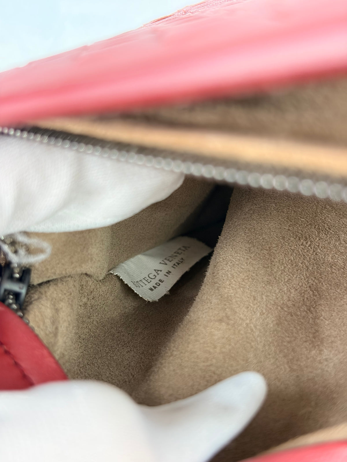 Bottega Veneta Intrecciato Crossbody Bag Burgundy Leather