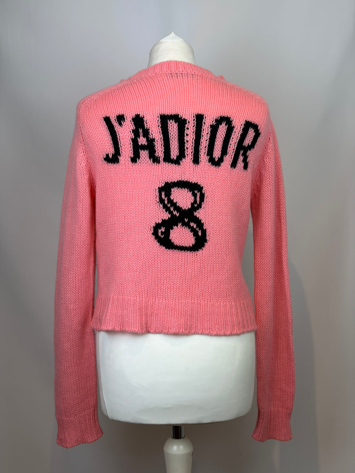 Christian Dior J'Adior 8 Pink Cashmere Knit Jumper - 14 UK