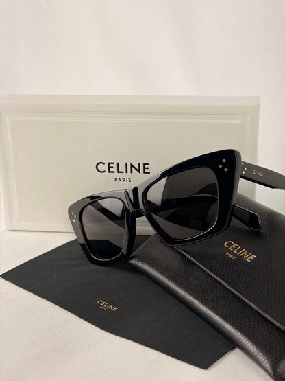 Celine Cat-Eye Acetate Sunglasses CL40187I Black