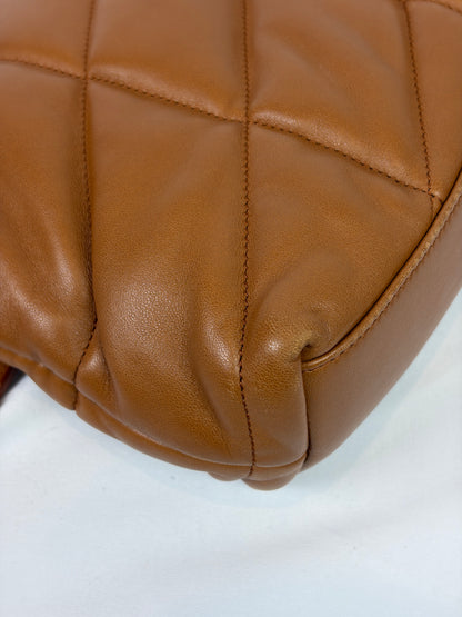 Saint Laurent Loulou puffer camel small bag