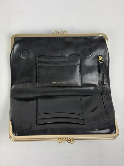 Anya Hindmarch Black Patent Leather Clutch (with box)