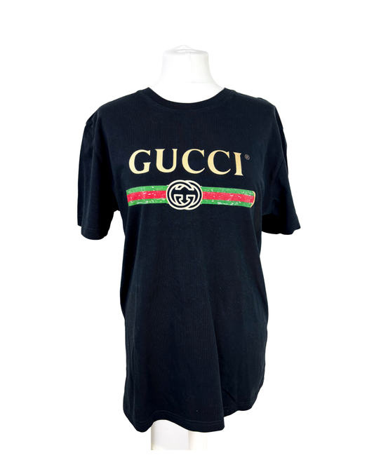 Gucci logo black T-shirt - L