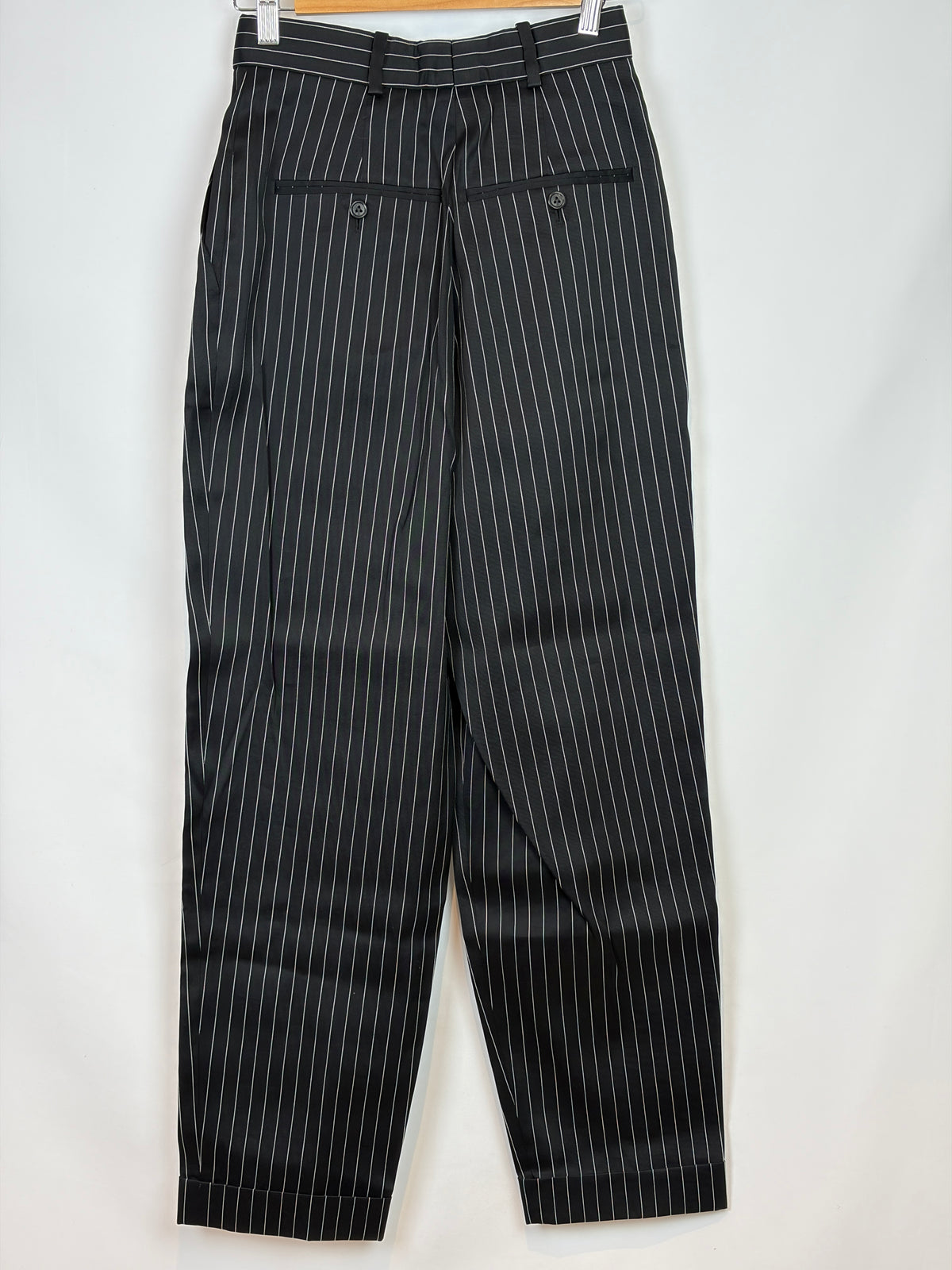 Louis Vuitton Silk & Cotton Pinstripe Trousers (with tags) - 34 IT