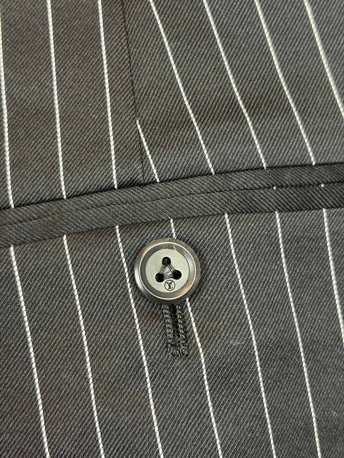 Louis Vuitton Silk & Cotton Pinstripe Trousers (with tags) - 34 IT