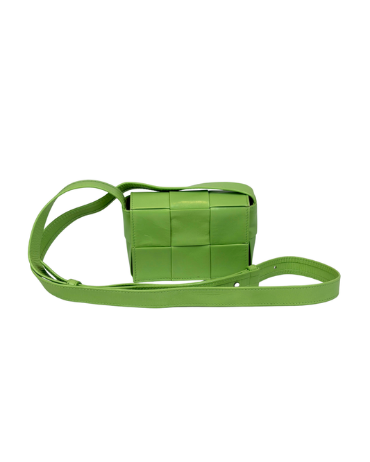 Bottega Veneta Cassette Intrecciato Mini Bag Green