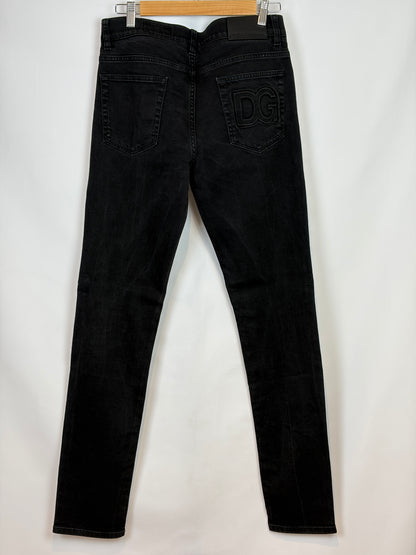 MENSWEAR - Dolce & Gabbana Black Skinny Fit Jeans - 50 IT