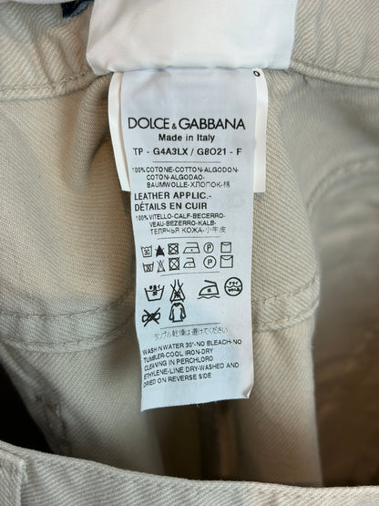MENSWEAR - Dolce & Gabbana Beige Cotton Trousers - 50 IT