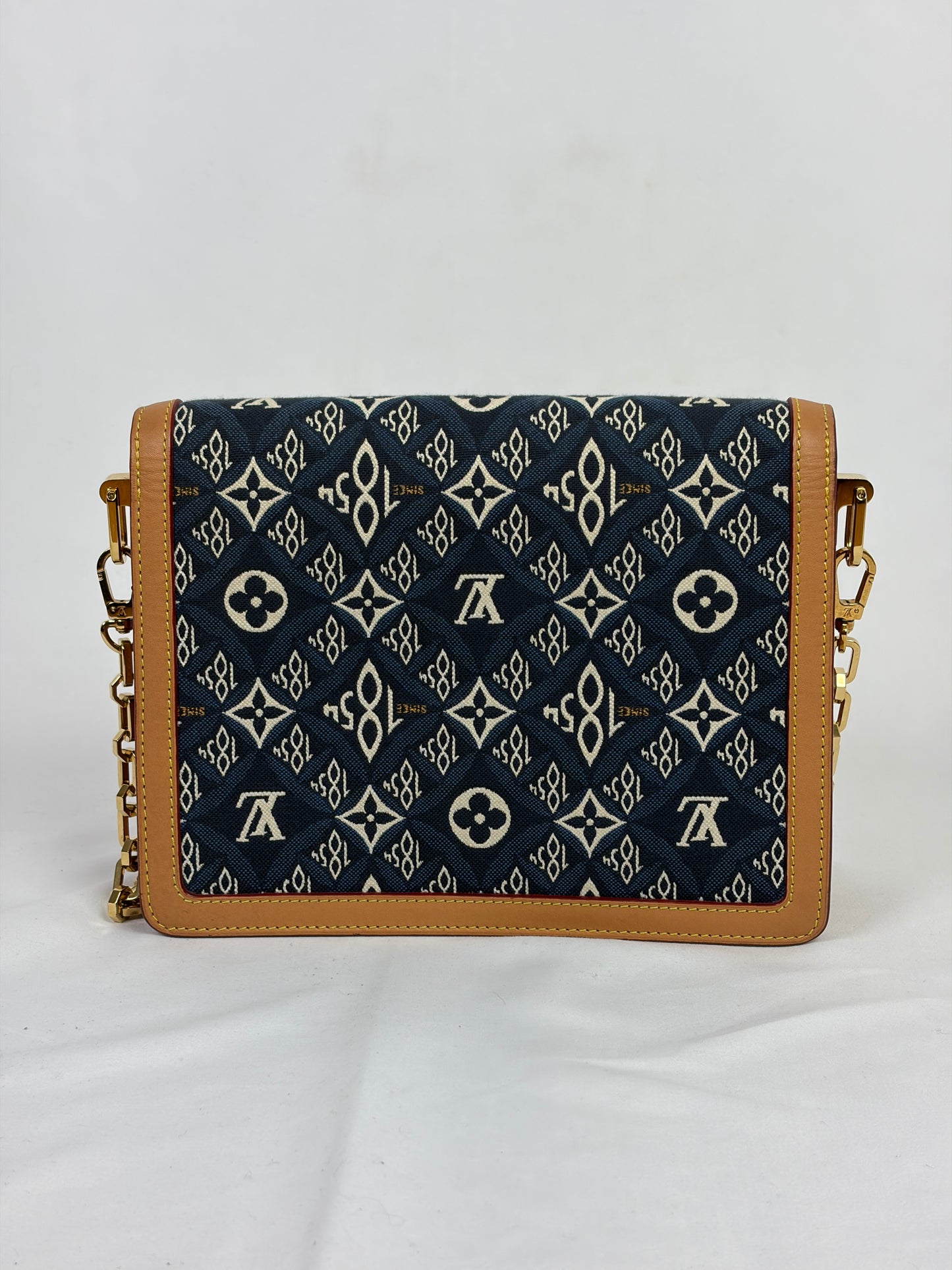 Louis Vuitton Blue Since 1854 Dauphine MM Jacquard Shoulder Bag