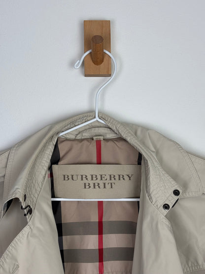 Burberry Brit Balmoral Packable Trench Coat Taffeta Beige - 4 UK
