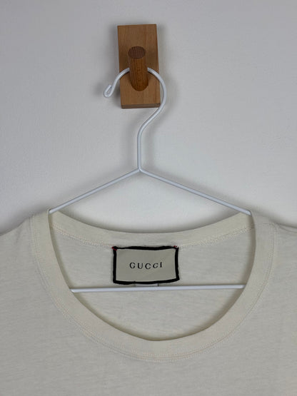 Gucci Internaive XXV Gothic Logo Cotton Jersey T-Shirt Off-White - S