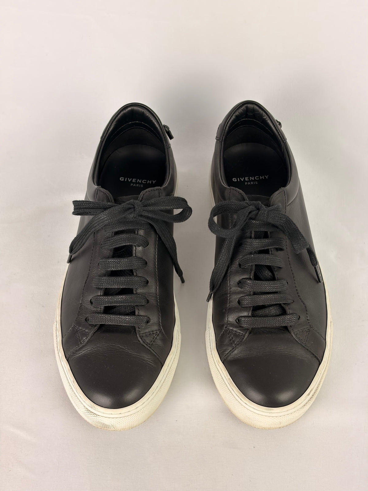 Givenchy Urban Street Leather Sneakers Black White - 4 UK