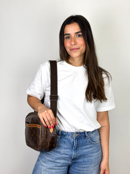 Louis Vuitton Reporter PM Monogram Canvas Brown