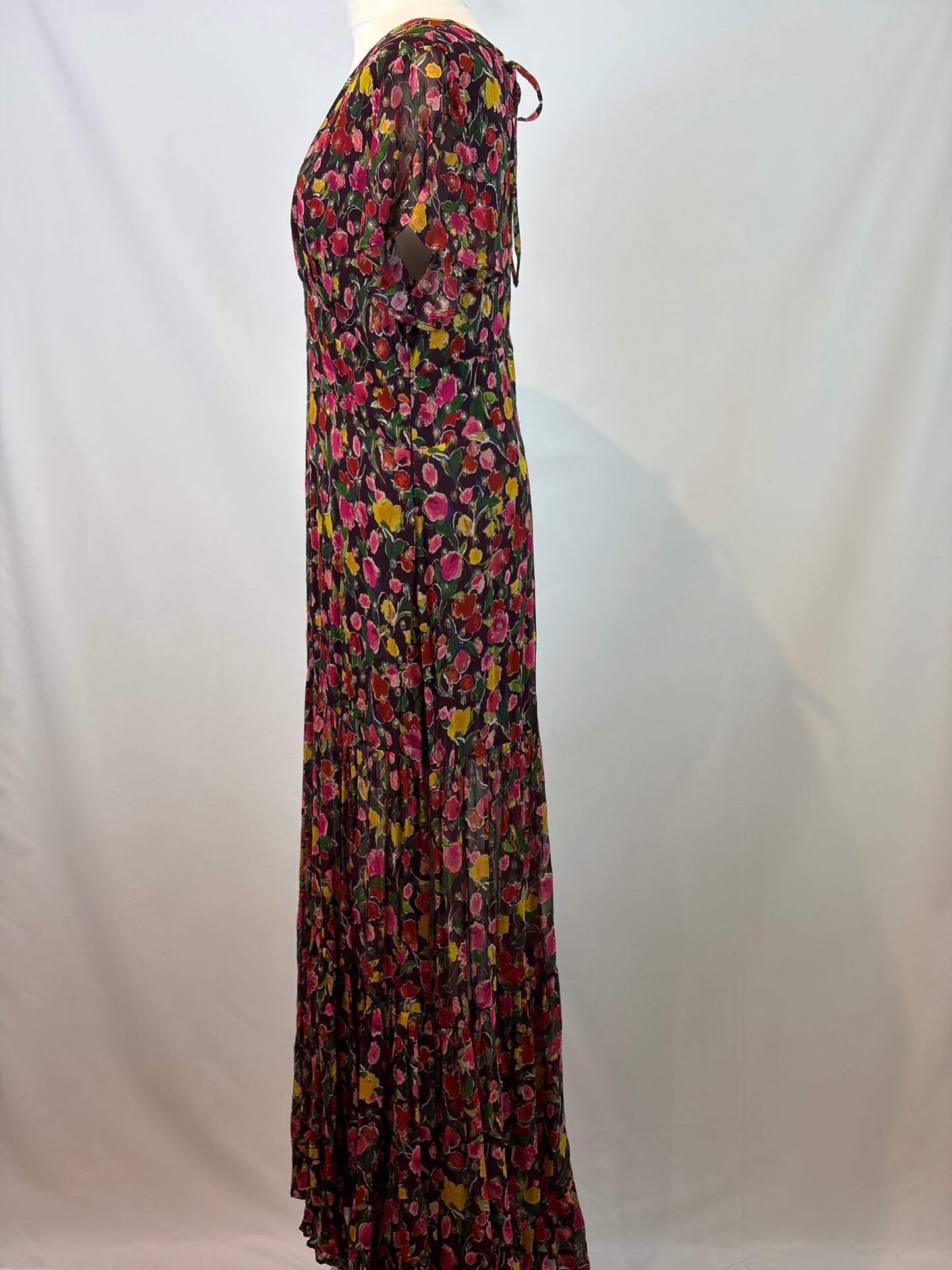 RIXO floral maxi dress - L
