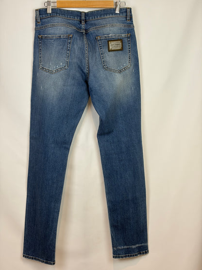 MENSWEAR - Dolce & Gabbana Regular Fit Distressed Jeans - 48 IT