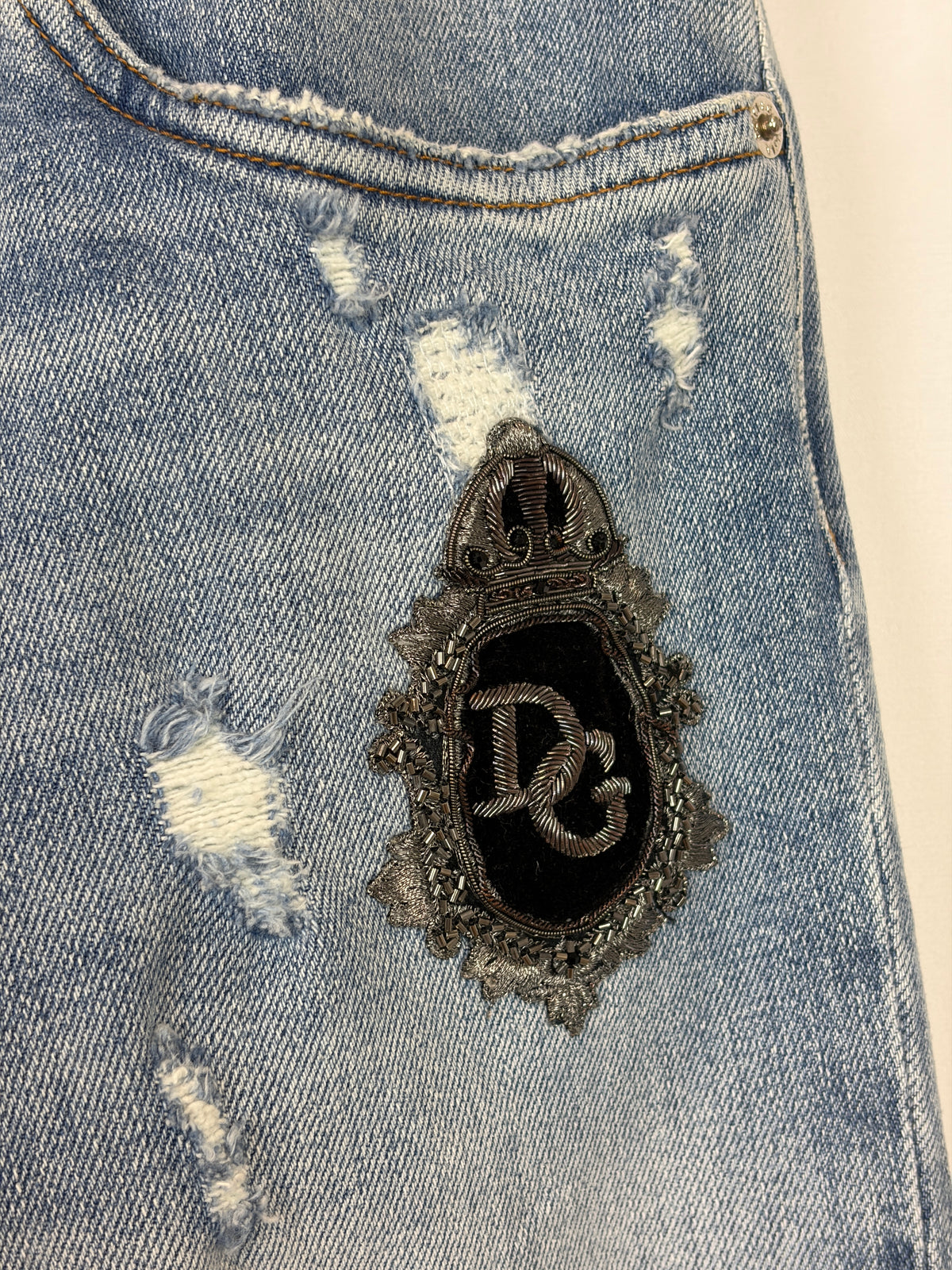MENSWEAR - Dolce & Gabbana Skinny Fit Distressed Jeans - 50 IT