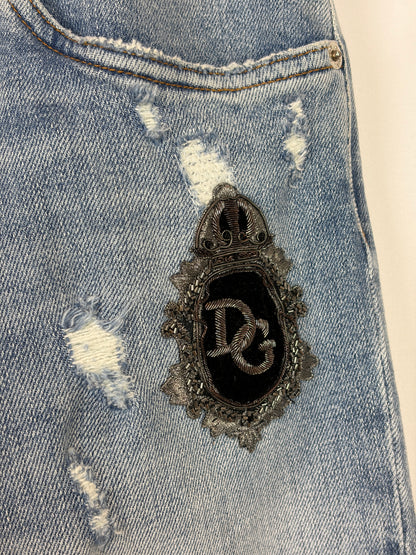 MENSWEAR - Dolce & Gabbana Skinny Fit Distressed Jeans - 50 IT