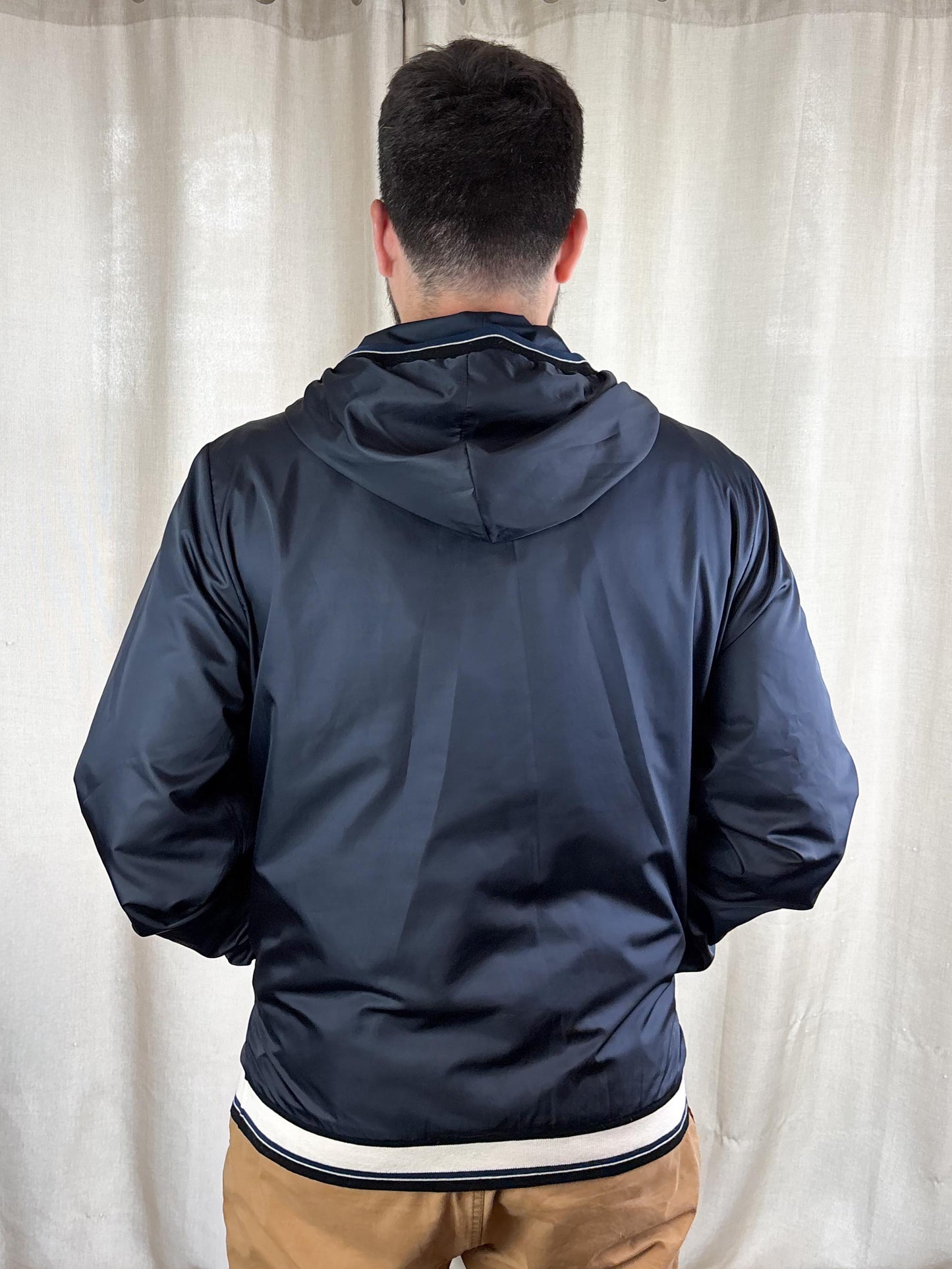 Menswear - Dolce & Gabbana Blue Hooded Bomber - L