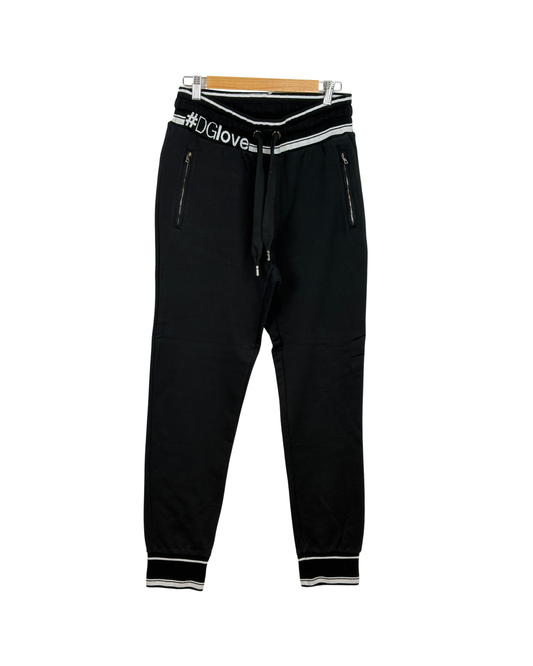 MENSWEAR - Dolce & Gabbana Black #DGLove Cotton Blend Joggers - 48 IT