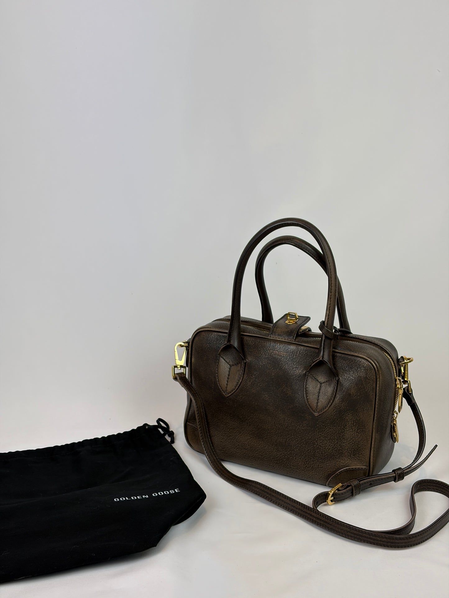 Golden Goose Vita Aged Leather bag
