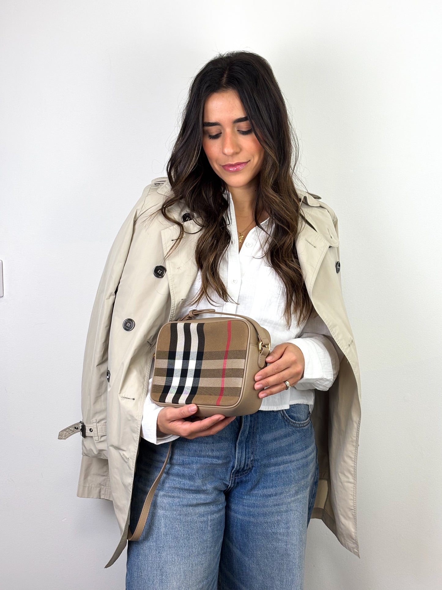 Burberry Brit Balmoral Packable Trench Coat Taffeta Beige - 4 UK