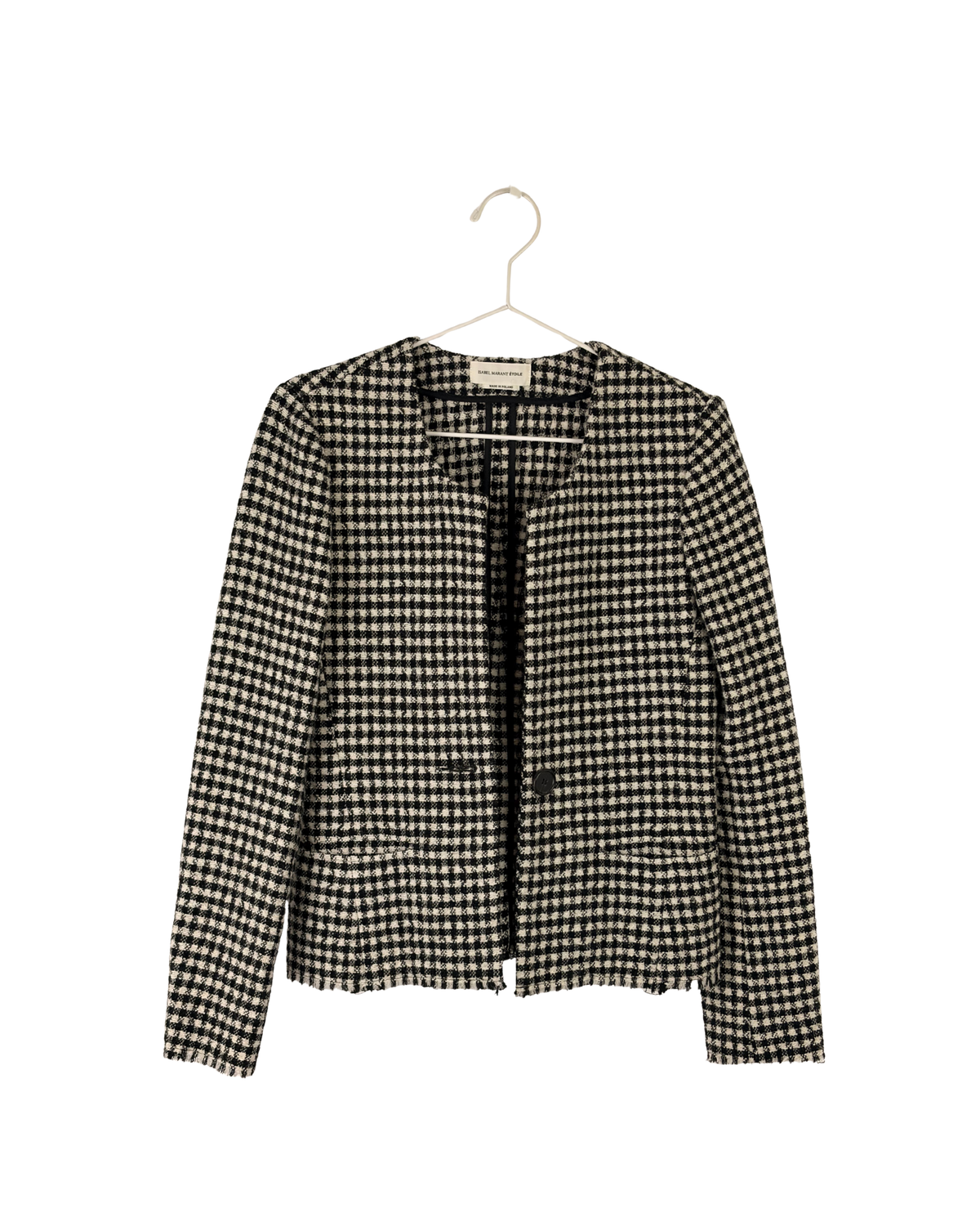Isabel Marant Étoile “Lyra” houndstooth tweed blazer - 10 UK