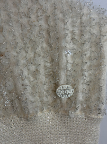 Chanel Angora & Silk Sequin Embellished Jumper - 10 UK