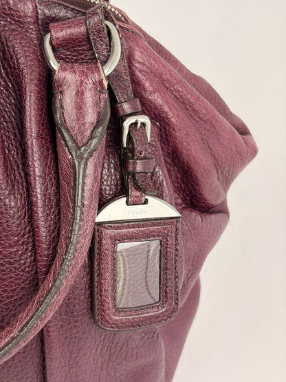 Prada Cervo Antik Bowler Handbag