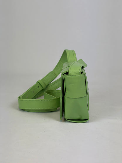 Bottega Veneta Cassette Intrecciato Mini Bag Green