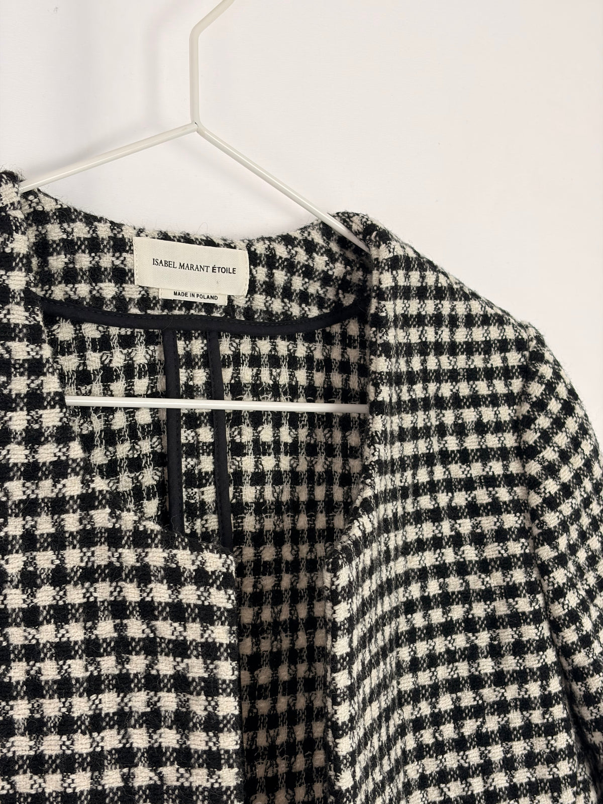 Isabel Marant Étoile “Lyra” houndstooth tweed blazer - 10 UK