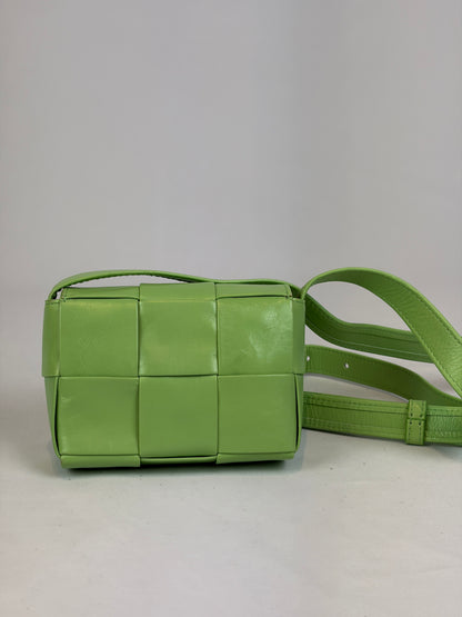 Bottega Veneta Cassette Intrecciato Mini Bag Green