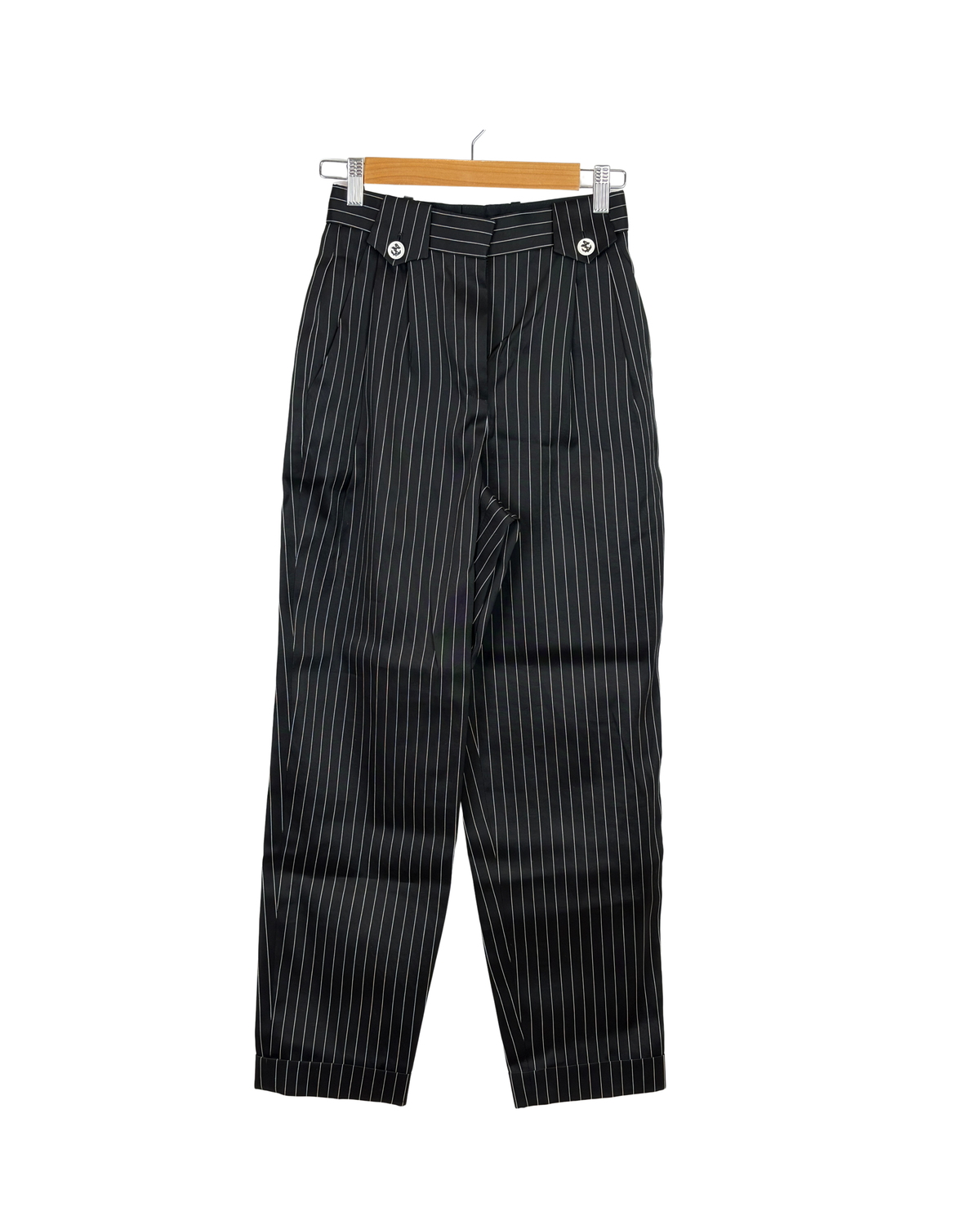 Louis Vuitton Silk & Cotton Pinstripe Trousers (with tags) - 34 IT