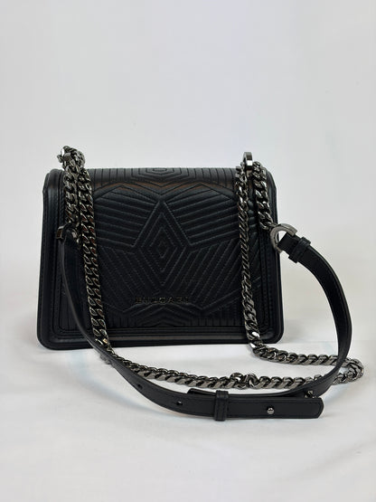 Bvlgari Serpenti Forever Diamond Blast Quilted Leather Shoulder Bag - black