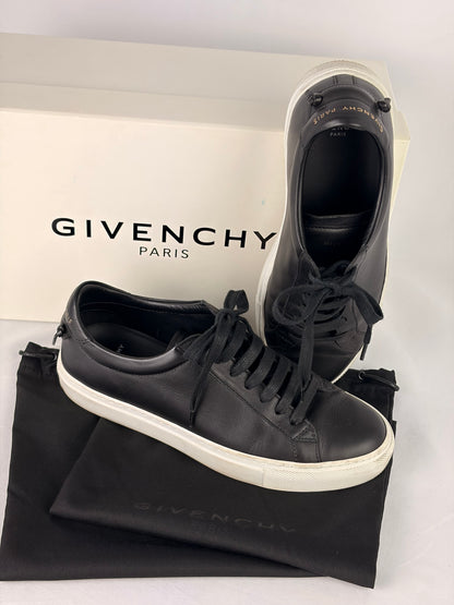 Givenchy Urban Street Leather Sneakers Black White - 4 UK