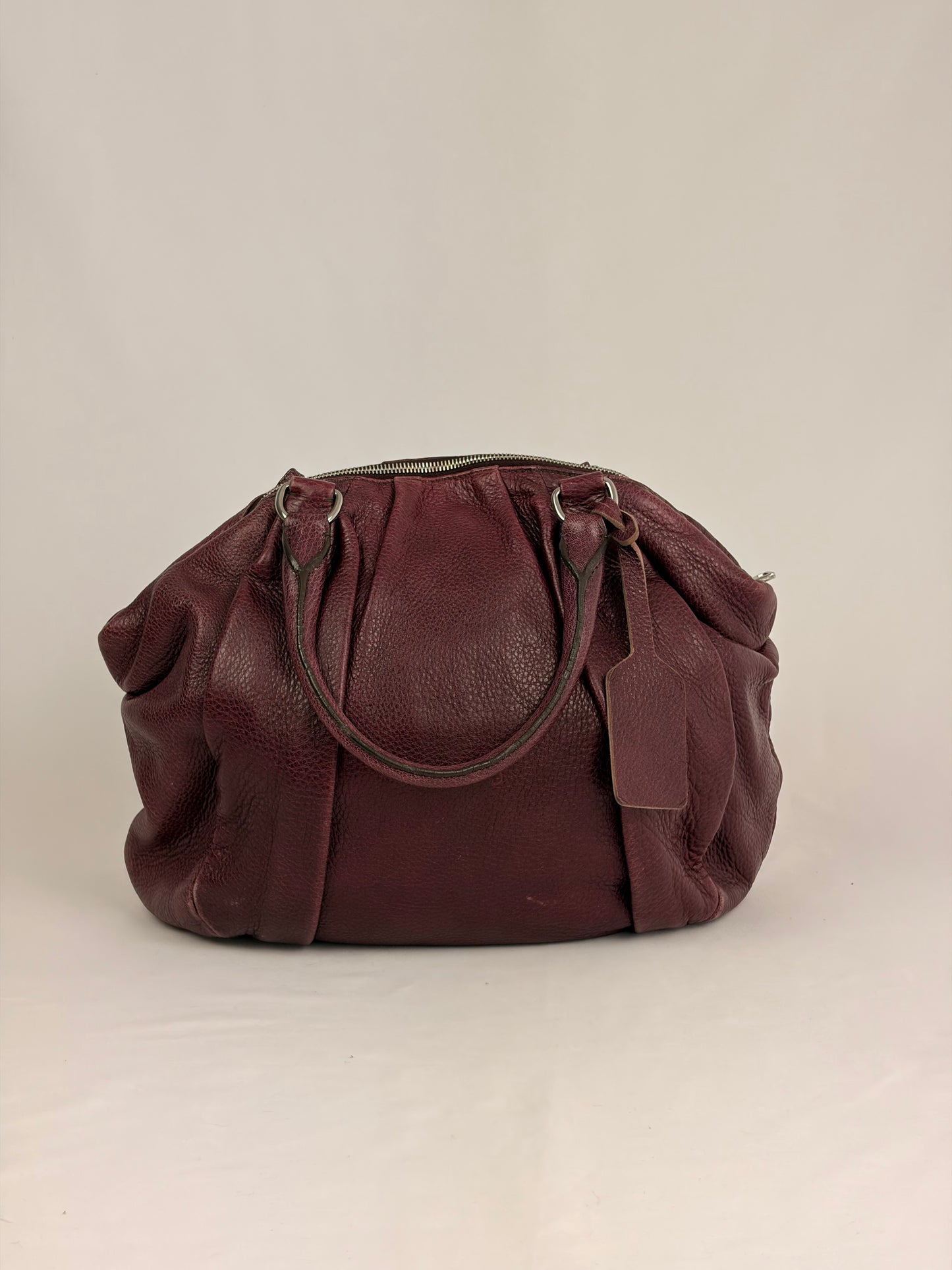Prada Cervo Antik Bowler Handbag