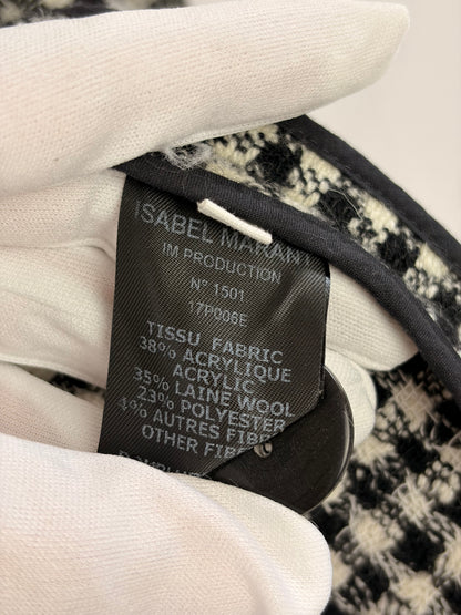 Isabel Marant Étoile “Lyra” houndstooth tweed blazer - 10 UK