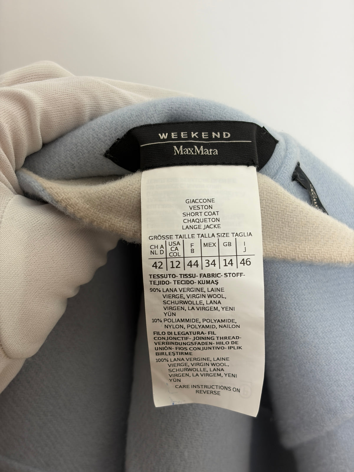 Max Mara Weekend Double Sided Wool Coat - 14 UK