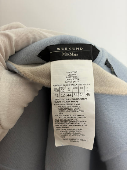 Max Mara Weekend Double Sided Wool Coat - 14 UK