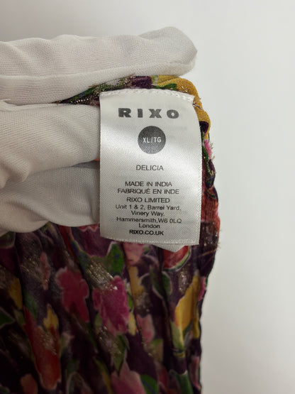 RIXO floral maxi dress - L