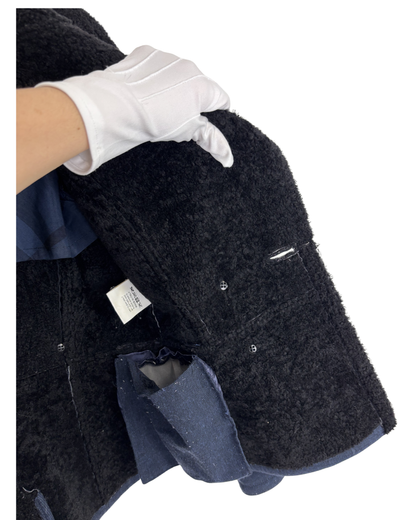 Burberry Brit Sherton Shearling Peacoat Navy Blue - 6 UK