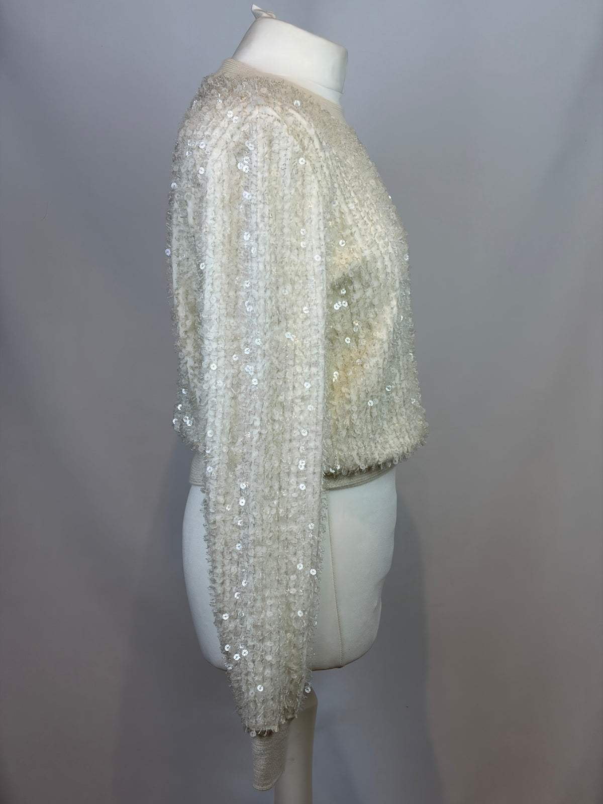 Chanel Angora & Silk Sequin Embellished Jumper - 10 UK